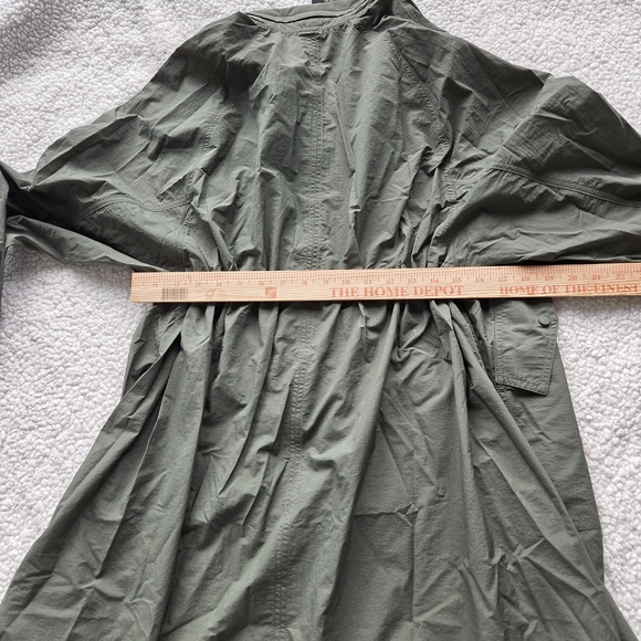 CALIA NEW by Carrie Underwood Journey Trench Coat in the color "Thyme" - Picture 6 of 7